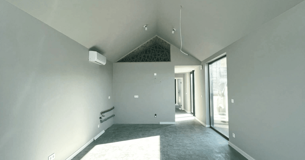tiny house build from the inside