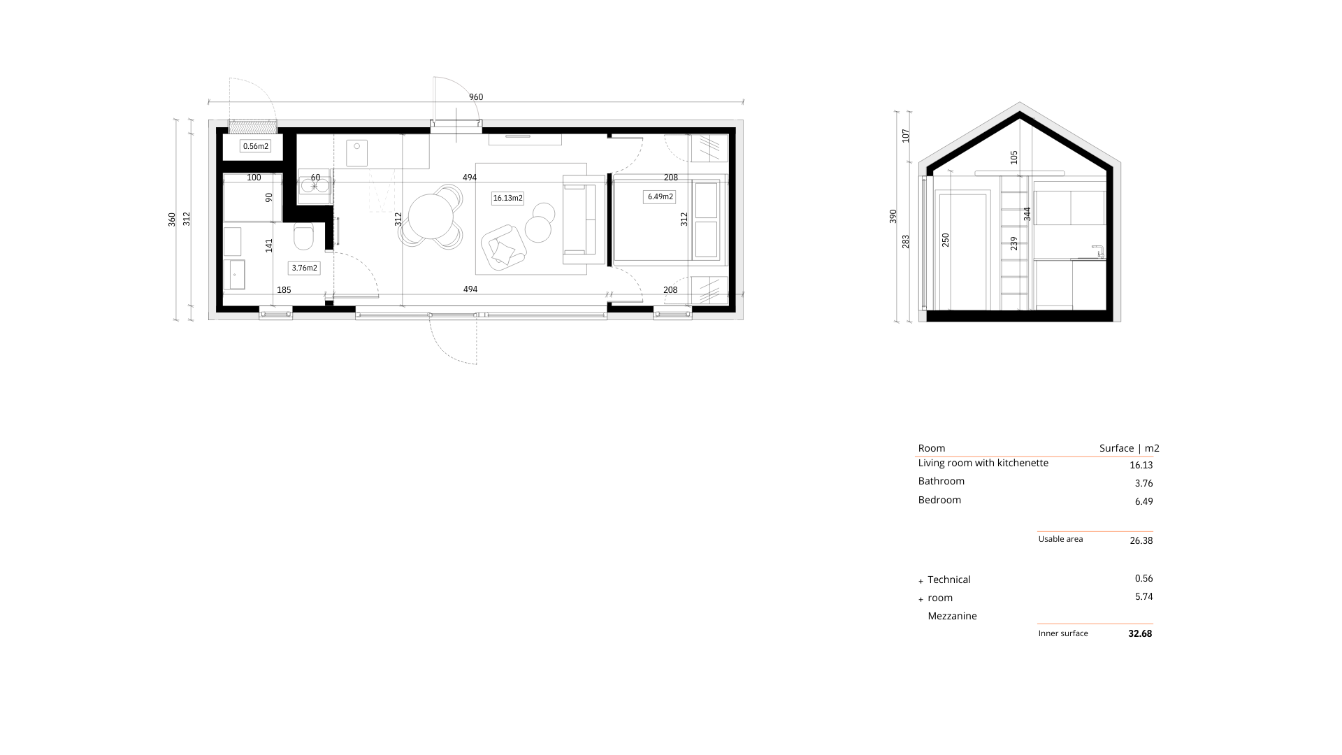 Tiny House Floor Plans from our Models | Tinyhousehub.eu